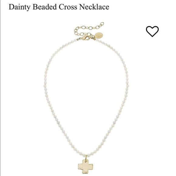 - Beaded cross necklace - Picture 1 of 2